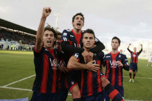 esultanza dei rossoblù