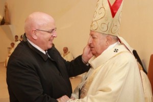 Oliverio con il vescovo