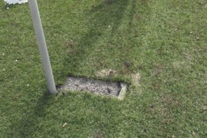 Erba sintetica tagliata