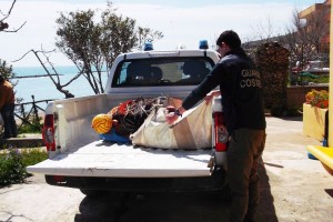 Rete da pesca sequestrata