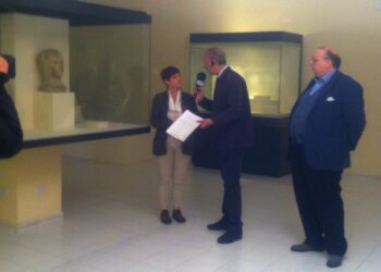 Riflettori accesi sull’acrolito di Apollo, la Rai a Ciro’ Marina – VIDEO