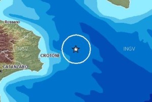 Terremto al largo di Crotone