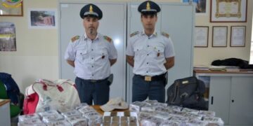 Droga sull’autobus Roma-Palermo: sequestrati 30 kg di hashish