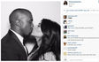 Kim e Kanye, un anno di matrimonio: il bacio è social. FOTO