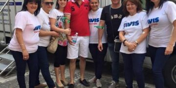 L’Avis Damiano Russo in piazza per la  donazione del sangue