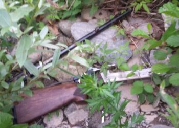 Passanti trovano fucili in fiume nel catanzarese, uno da guerra