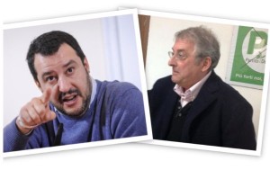 Matteo Salvini e Ernesto Magorno