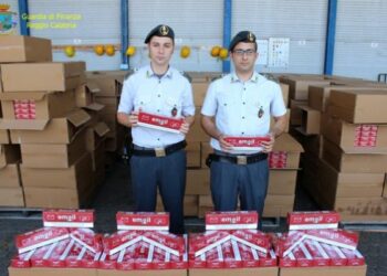 Sequestrate in Calabria 10 ton di sigarette di contrabbando destinate a Napoli