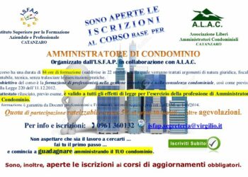 ISFAP Organizza Corsi er Amministratore di condomino e Sicurezza e salute sui luoghi di lavoro