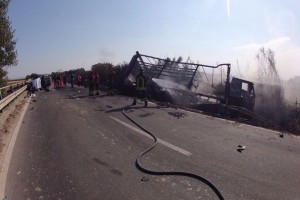 Incidente SS106 località Bucchi a Crotone