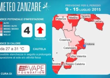 Con l’ondata di caldo scatta l’allarme zanzara in Calabria