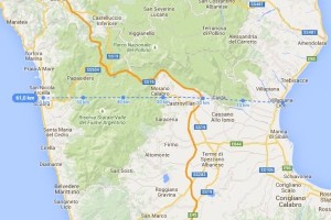 Tracciato Autostrada dei due Mari