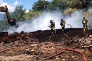 Pneumatici in fiamme