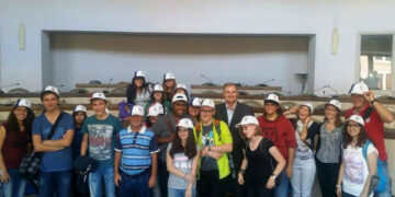 Crotone, la visita nel palazzo comunale di giovani studenti provenienti da Hamm (Germania)