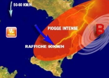 Ciclone F2 in azione al Sud, piogge intense sulla Calabria