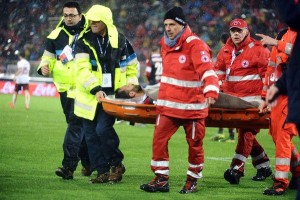 Domenico Maietta in barella