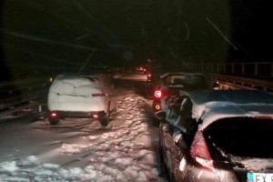 Auto bloccate per neve A3