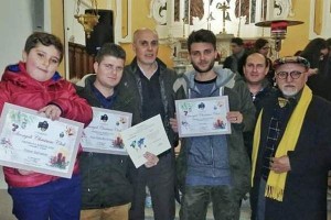 Vincitori con il presidente Bruno