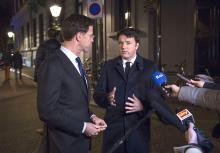 Renzi a L’Aja incontra il primo ministro olandese