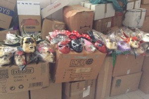 Maschere carnevale sequestrate