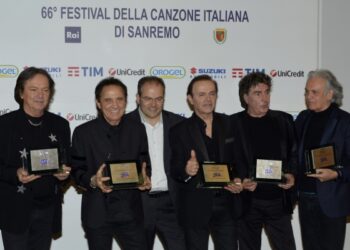 Sanremo, per i Pooh 50 anni di storia: premiati da Affidato