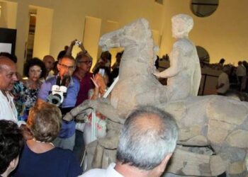 Restaurato Cavaliere di Marafioti, fu rinvenuto da Paolo Orsi a Locri