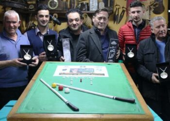 Valerio Zumpano si è aggiudicato la gara sportiva di biliardo