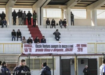 Pareggio tra Ciro’ Marina e Steccato, commovente tributo a Ciccio Ventura