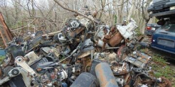 Blitz forestale in autodemolizione nel catanzarese, sequestrati veicoli abbandonati