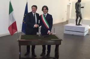 Matteo Renzi e Giuseppe Falcomatà