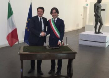 Dopo 10 anni riapre il museo di Reggio, Renzi il primo visitatore