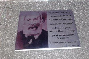 Targa Mastru Brunu Pelaggi a Serra San Bruno