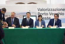 Protocollo d’intesa per il Porto Vecchio, Renzi a Trieste