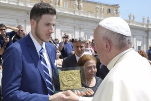 Antonio Affidato e Papa Francesco