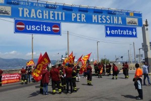Protesta vigili del fuoco