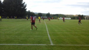 azione di gioco sul terreno di Moccone