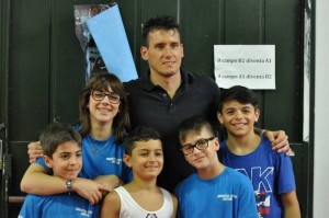 Atleti crotonesi con Igor Cassina