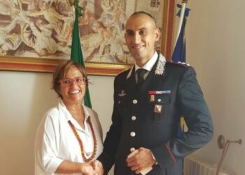 Cariati, la Greco riceve il Capitano dei carabinieri Angelo Proietti