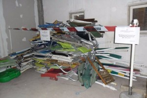 Ombrelloni sequestrati