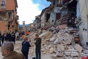 Terremoto tra Lazio e Marche (foto Ansa)