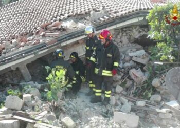 Terremoto, vigili del fuoco calabresi a lavoro senza sosta