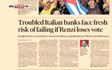 Referendum, per il Financial Times "con il NO otto banche a rischio"