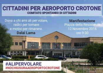 Manifestazione per la riapertura dell’Aeroporto di Crotone