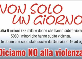 Crotone, Campagna Informativa contro la violenza sulle donne “Non solo un giorno”