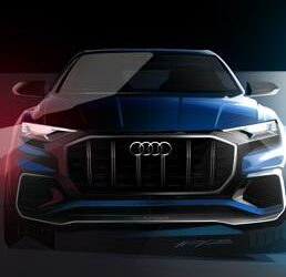 Audi Q8, ecco i primi bozzetti del meg suv dei Quattro Anelli