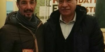 L’attore Peppino Mazzotta si congratula con la cooperativa sociale Co.Ri.S.S.