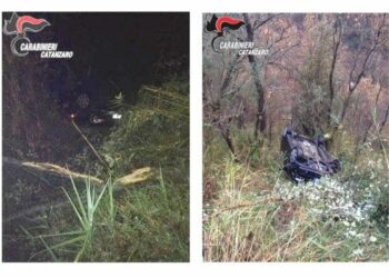 Donna precipita con la propria auto in un dirupo, salvata dai Carabinieri