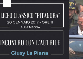 Incontro al Liceo Classico “Pitagora” con la giornalista Giusy La Piana