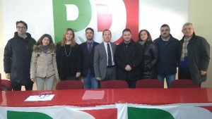 il segretario provinciale Murgi con i componenti la segreteria