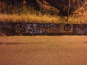 Lamezia, azione del Blocco Studentesco in ricordo dei martiri delle foibe